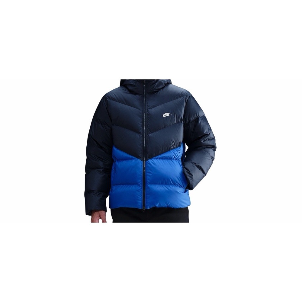 Nike Windrunner Down Puffer Jacket Outdoor Navy Blue HQ7790-451 Men's Size L